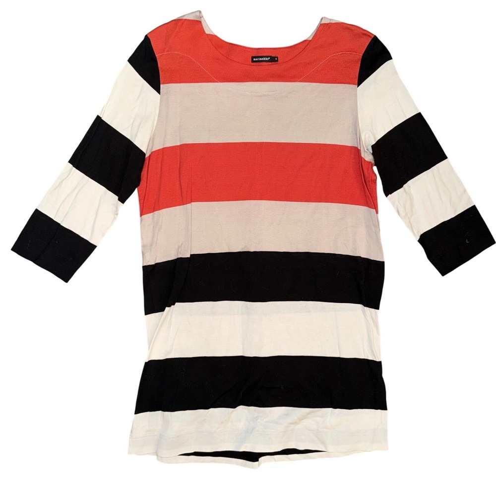 W1 Marimekko Striped 3/4 Sleeve Pullover Top Women's Size S